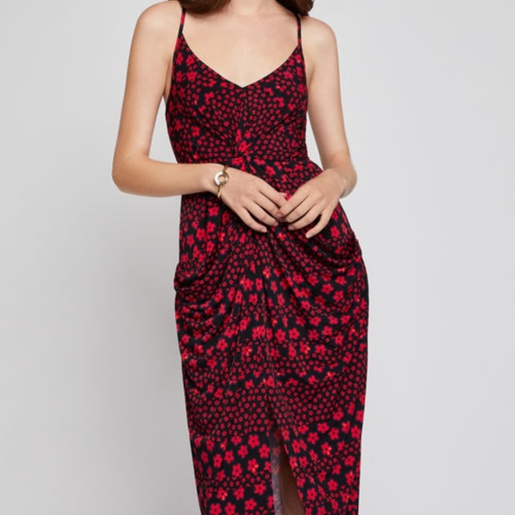 BCBGeneration Dresses & Skirts - BCBGeneration Twist-Front Floral Dress Small NWT